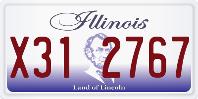 IL license plate X312767