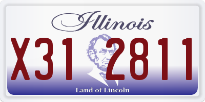 IL license plate X312811