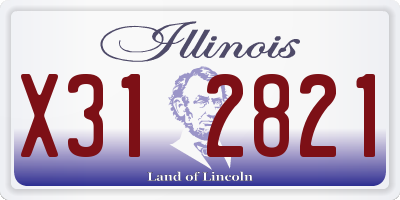 IL license plate X312821