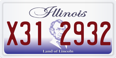 IL license plate X312932