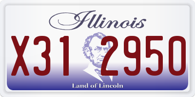 IL license plate X312950