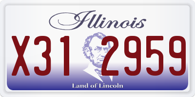 IL license plate X312959