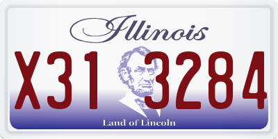 IL license plate X313284