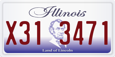IL license plate X313471