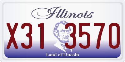 IL license plate X313570