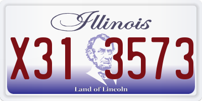 IL license plate X313573