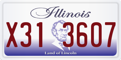 IL license plate X313607
