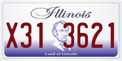 IL license plate X313621