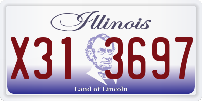 IL license plate X313697