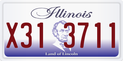 IL license plate X313711