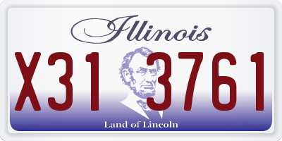 IL license plate X313761