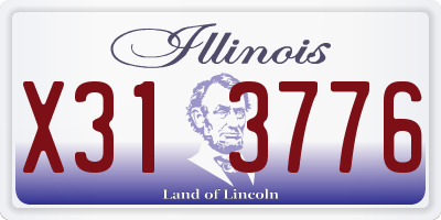 IL license plate X313776