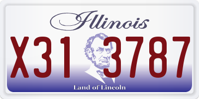 IL license plate X313787