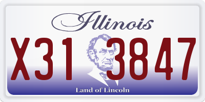 IL license plate X313847