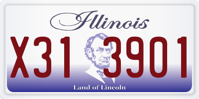 IL license plate X313901