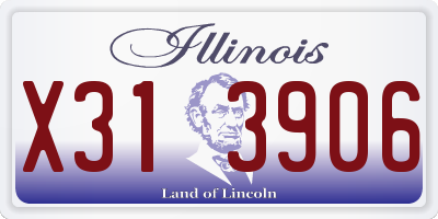 IL license plate X313906