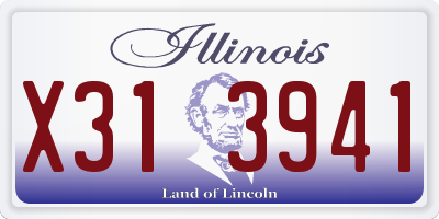 IL license plate X313941
