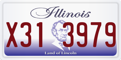 IL license plate X313979