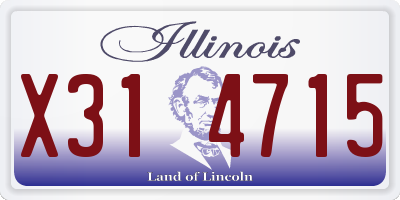 IL license plate X314715