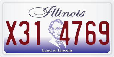 IL license plate X314769