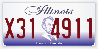 IL license plate X314911