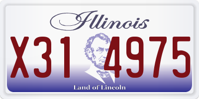 IL license plate X314975