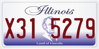 IL license plate X315279