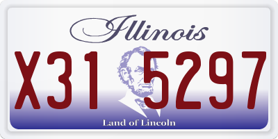 IL license plate X315297