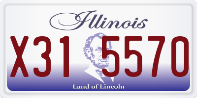 IL license plate X315570