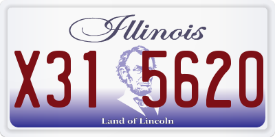 IL license plate X315620
