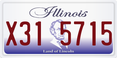 IL license plate X315715