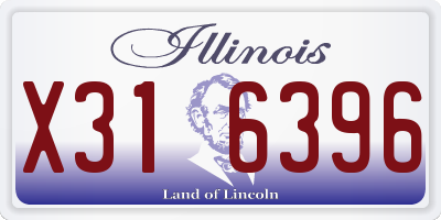 IL license plate X316396