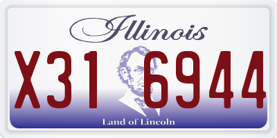 IL license plate X316944