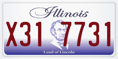 IL license plate X317731