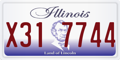 IL license plate X317744