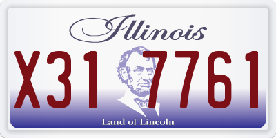 IL license plate X317761