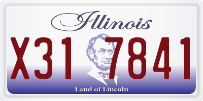 IL license plate X317841