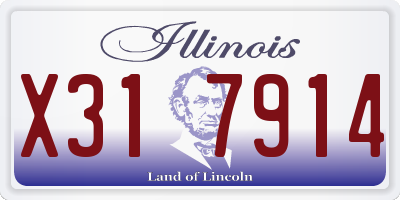 IL license plate X317914