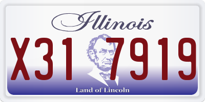 IL license plate X317919