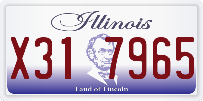 IL license plate X317965