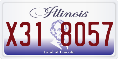 IL license plate X318057