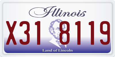 IL license plate X318119