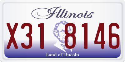 IL license plate X318146