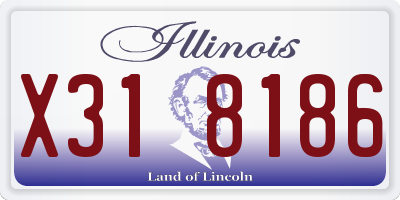 IL license plate X318186