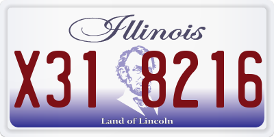 IL license plate X318216