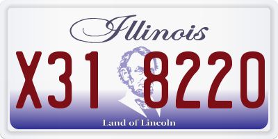 IL license plate X318220