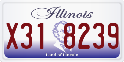 IL license plate X318239