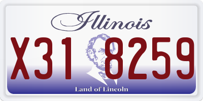 IL license plate X318259