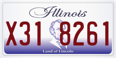IL license plate X318261