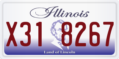 IL license plate X318267